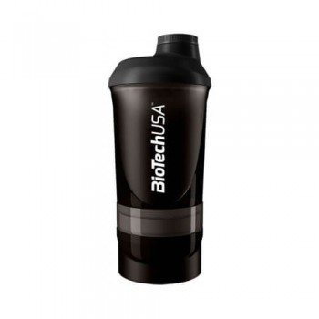 Шейкер - Biotech Wave shaker 600 ml (black)