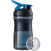 Шейкер - Sportmixer 590 ml (black/cyan)