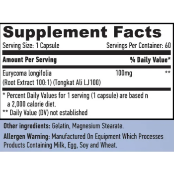 Усилитель тестостерона Haya Labs LongJack 100 mg (60 caps)