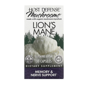 Для мозку Lion's Mane Host Defense (30 caps)