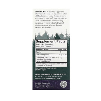 Для мозку Lion's Mane Host Defense (60 caps)