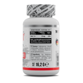 Цинк MST Zinc Chelate 25 mg (90 caps)
