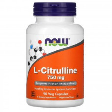 NOW Foods L-Citrulline 750 mg (90 caps)