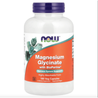 Now Foods Magnesium Glycinate with Bioperine (180 caps)
