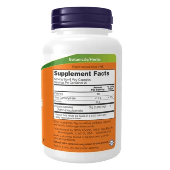 Спирулина Now Foods Spirulina 500 mg (120 caps)
