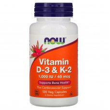 Vitamin D3 & K2 (120 caps)