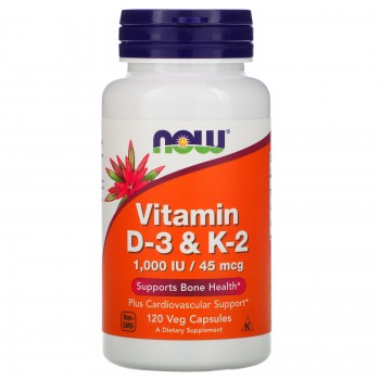 Вітамін D-3 Vitamin D3 & K2 (120 caps)