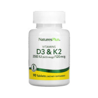 Natures Plus Vitamin D3+K2 (90 tab)