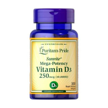 Окремі вітаміни Vitamin D-3 10.000 IU (100 caps)