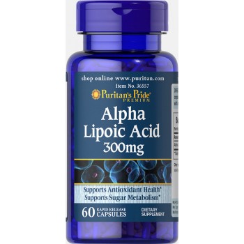 Альфа липоевая кислота (ALA) Alpha Lipoic Acid 300 mg (60 caps)