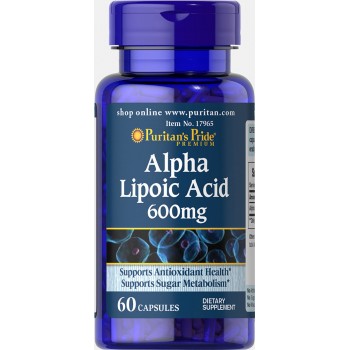 Альфа ліпоєва кислота (ALA) Alpha Lipoic Acid 600 mg (60 caps)