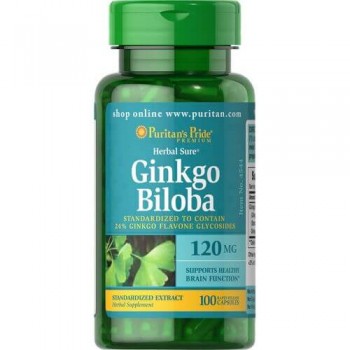 Для мозга Ginkgo Biloba 120 mg (100 caps)