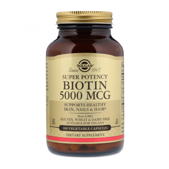 Кожа, волосы, ногти Biotin 5.000 mcg (100 caps)