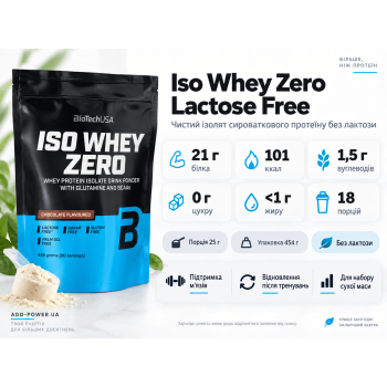 Изолят протеина BioTechUSA Iso Whey Zero 454 г